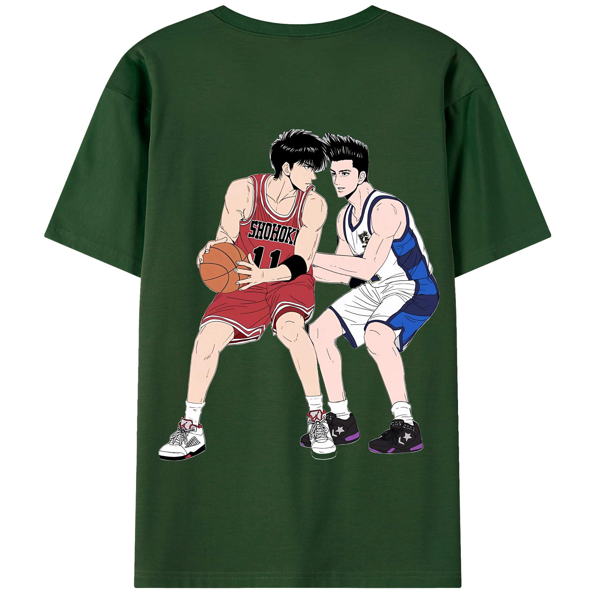 SLAM DUNK／スラムダンク 綿100％半袖Tシャツ（背面プリント）